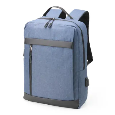 Mochila de Nylon com Det. em Couro Sint. personalizado