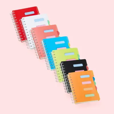Caderno Pequeno com Divisórias personalizado