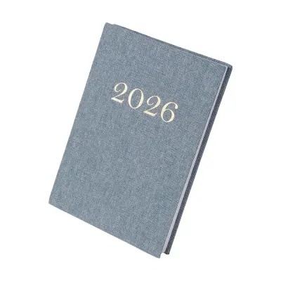 Agenda Diária 2026 Linho personalizado