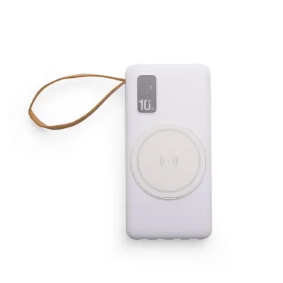 Power Bank 10.000mAh com Carregamento via Indução ou via Cabo personalizado