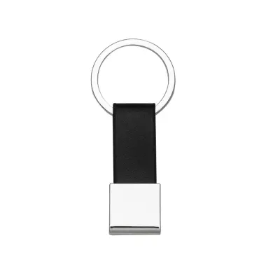 Chaveiro Metal com Couro personalizado