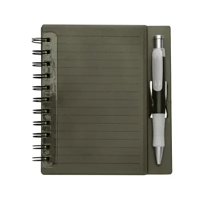 Caderno Plástico com Caneta personalizado