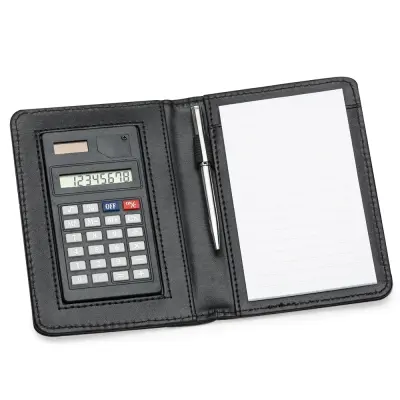 Bloco de Anotações com Calculadora e Caneta personalizado