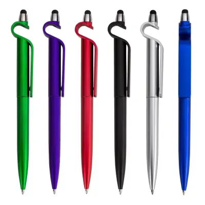 Caneta Plástica Touch com Suporte personalizado