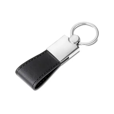 Chaveiro Metal com Couro personalizado