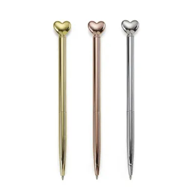 Caneta Metal Coração personalizado