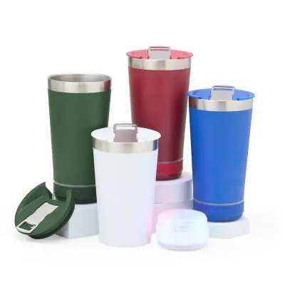 Copo Térmico 400ml com Caixa de Som personalizado
