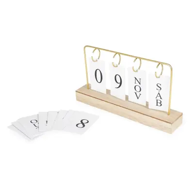 Calendário Permanente MDF com Alça de Ferro personalizado