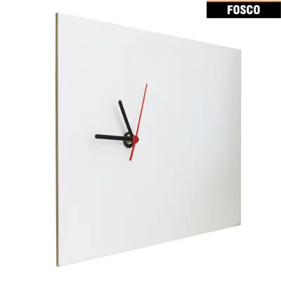 Relógio de Azulejo em Cerâmica Branco Fosco 30x40cm personalizado