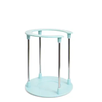 Torre Pequena para Canecas com Haste de Metal e Base em Plástico Azul personalizado
