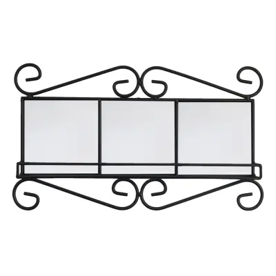Moldura Aramada de Metal com Prateleira e 3 Azulejos de 11cm personalizado