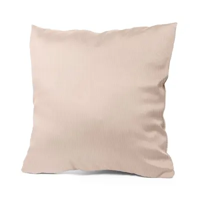Capa de Almofada Aveludada com Zíper Invisível Bege - 40x40cm personalizado