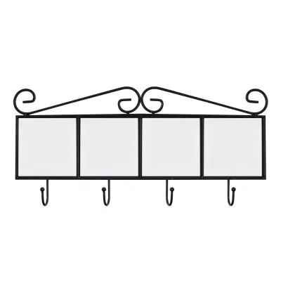 Moldura Aramada de Metal com Ganchos e 4 Azulejos de 11cm personalizado