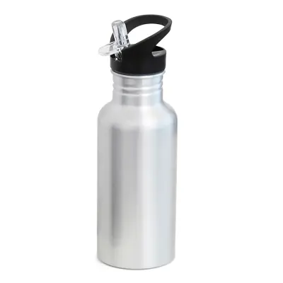 Squeeze de Alumínio Prata Big Mouth com Bico Retrátil - 650ml personalizado