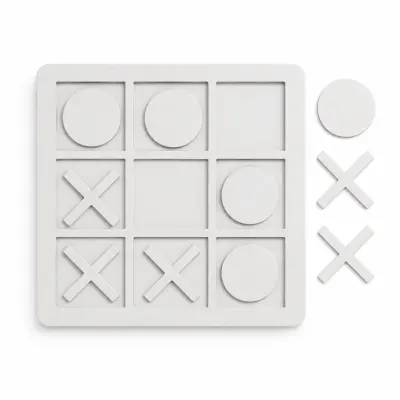 Jogo da Velha de MDF Resinado15x15cm personalizado