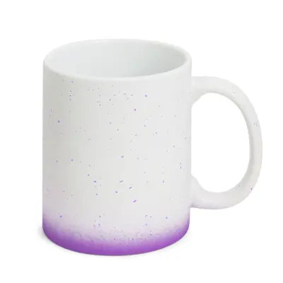 Caneca Splash Fosca Branca com Degrade Roxa - 325ml personalizado