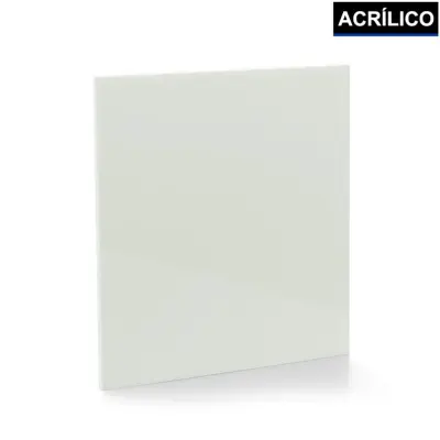 Placa de Acrílico Branco 15x15cm personalizado
