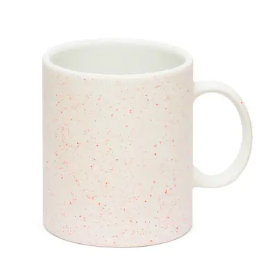 Caneca Splash Fosca Branca com Laranja - 325ml personalizado
