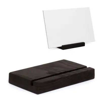 Suporte para Azulejo em Madeira Preto - 15cm personalizado