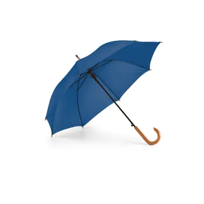 Guarda-Chuva Cabo Curvo em Madeira na Cor Azul Royal - Tamanho 1,04mts personalizado