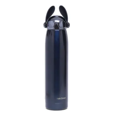 Garrafa Térmica Tampa Cachorrinho com Parede Dupla Azul - 320ml personalizado