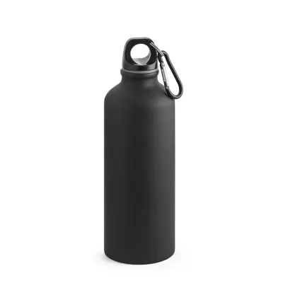 Squeeze de Alumínio Matte Preto com Mosquetão - 500ml personalizado