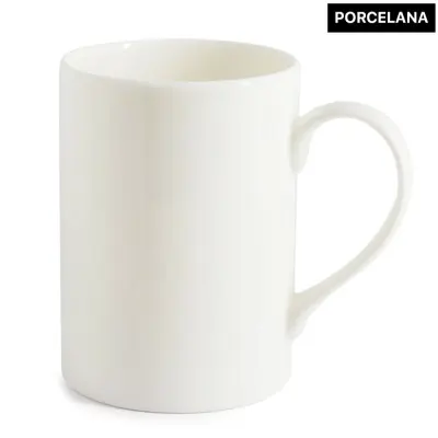 Caneca Branca de Porcelana China Can - 375ml personalizado
