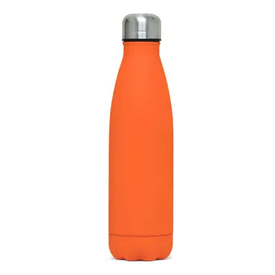 Garrafa Térmica de Inox Matte Laranja - 500ml personalizado