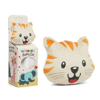 Kit Naninha de Plush com Almofada - Tigre personalizado