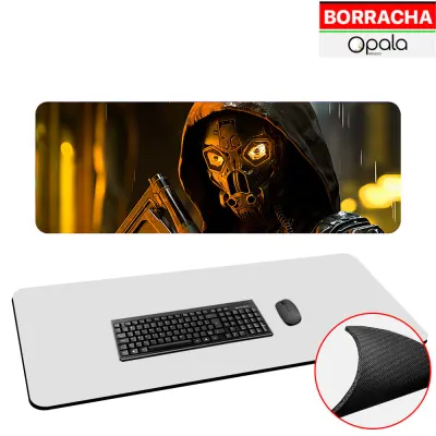 Mouse Pad Gamer Monster de Borracha 30x79cm - Opala Brindes personalizado