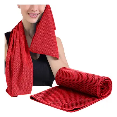 Toalha Fitness 30x80cm - Vermelha personalizado