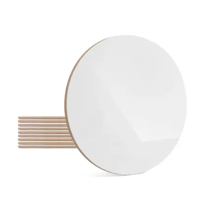 Azulejo de Cerâmica Branco Formato Redondo - 19cm personalizado