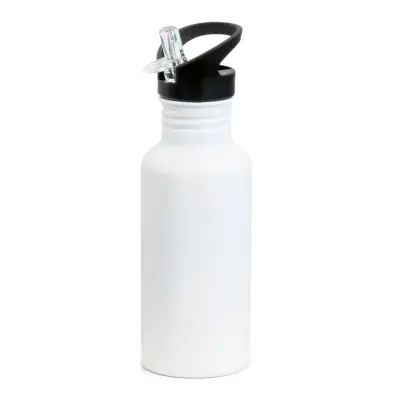 Squeeze de Alumínio Branco Big Mouth com Tampa Bico Retrátil - 650ml personalizado