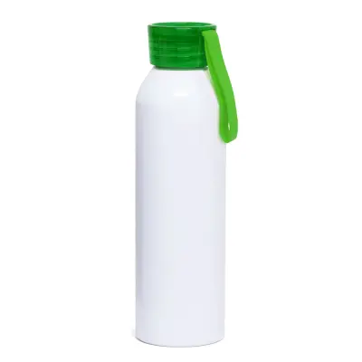 Squeeze de Alumínio Branco Tampa Sport Verde Escuro - 700ml personalizado