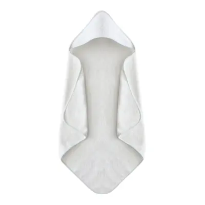 Toalha de Banho Infantil Branca Felpuda Luxo com Capuz com Viés Branco personalizado
