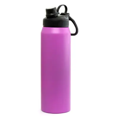 Garrafa Térmica com Parede Dupla Tampa Cantil Fosco Lilás - 800ml personalizado