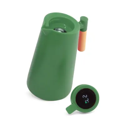 Garrafa Térmica Plástica Verde com Tampa Digital - 1L personalizado