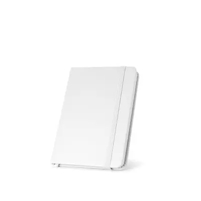 Caderno de Bolso 80 folhas lisas Capa dura Branco - 9x14cm personalizado