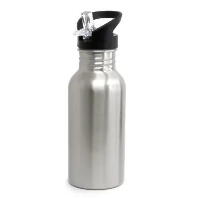 Squeeze de Inox Prata Big Mouth com Tampa Bico Retrátil - 500ml personalizado