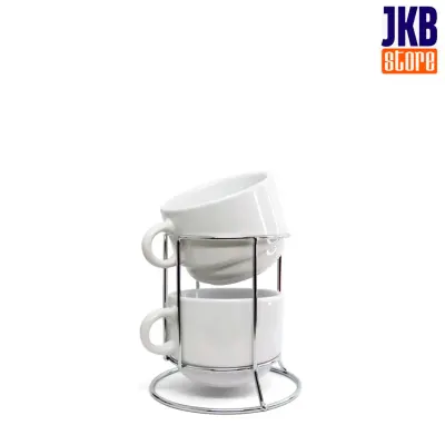 Kit 2 Xicarás de 200ml e Suporte de Metal JKB personalizado