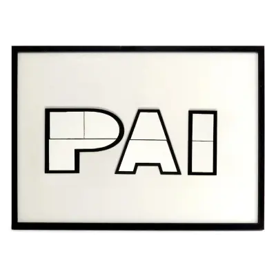 Porta Retrato de MDF Resinado Mosaico - Pai personalizado