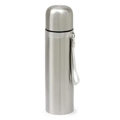 Garrafa Térmica Prata com Parede Dupla e Tampa e Base Prata - 500ml personalizado
