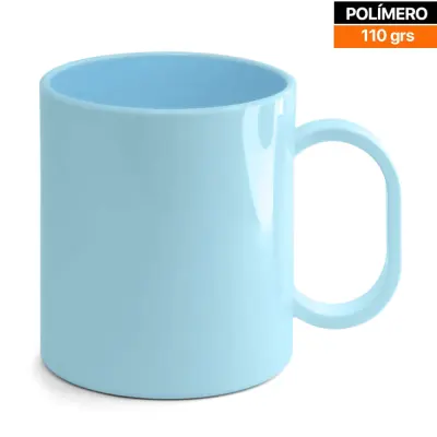 Caneca de Plástico Azul 110grs personalizado