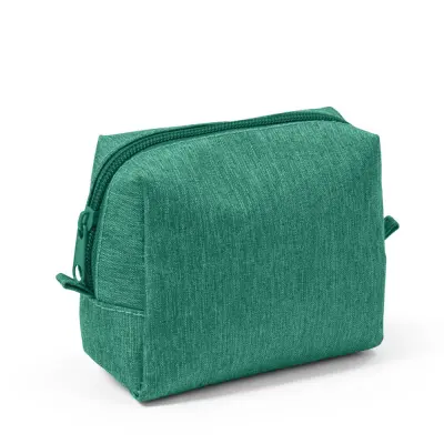 Necessaire de Poliéster na Cor Turquesa - 13X11X6,5cm personalizado