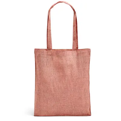 Sacola em Algodão Reciclado Vermelha para Aplique (140g/m²) com alça Longa - 37x41cm personalizado
