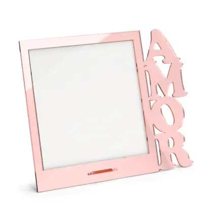 Porta-retrato de Acrílico Dourado Rose - 15x19cm personalizado