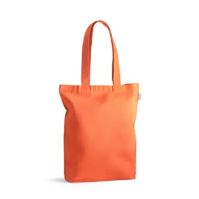 Sacola em Algodão Reciclado Laranja para Aplique (220g/m²) com alça Longa - 38x41cm personalizado