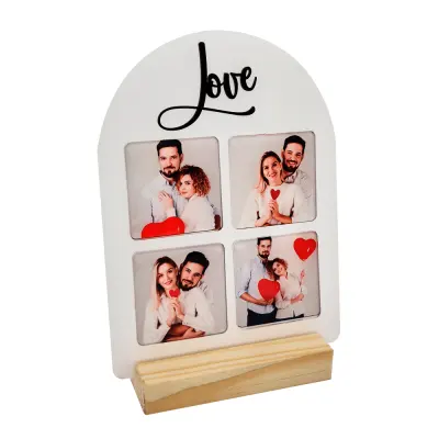 Porta Retrato Janela Acrílico - Love personalizado
