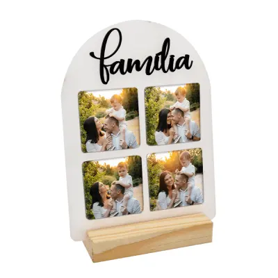 Porta Retrato Janela Acrílico - Família personalizado