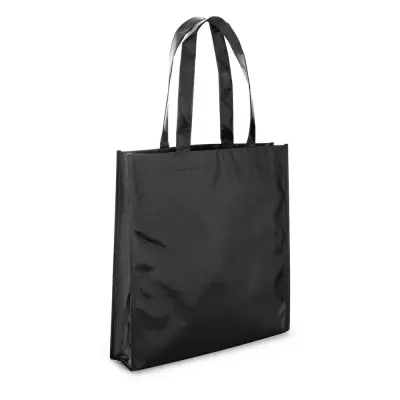 Sacola em TNT Laminado Brilho na Cor Preta (90g/m²) - 35x34cm personalizado